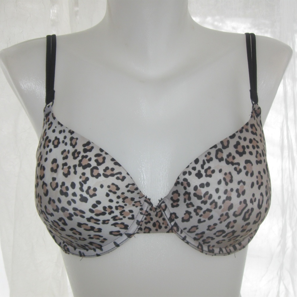 VS Animal Print 34 D Denim Bra